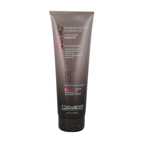 Giovanni 2Chic Brazilian Keratin And Argan Oil Ultra-Sleek Shampoo - 8.5 Oz